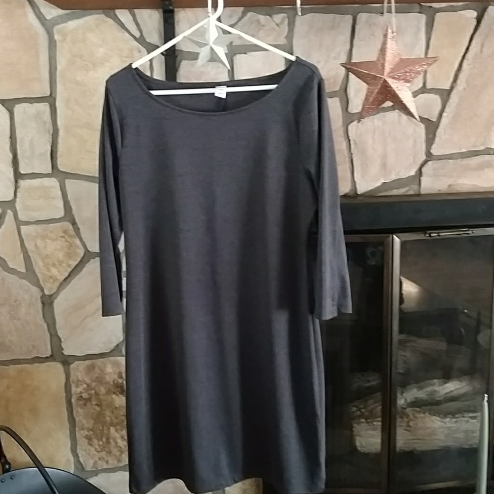 Large Gray Old Navy Scoop Neck Dress